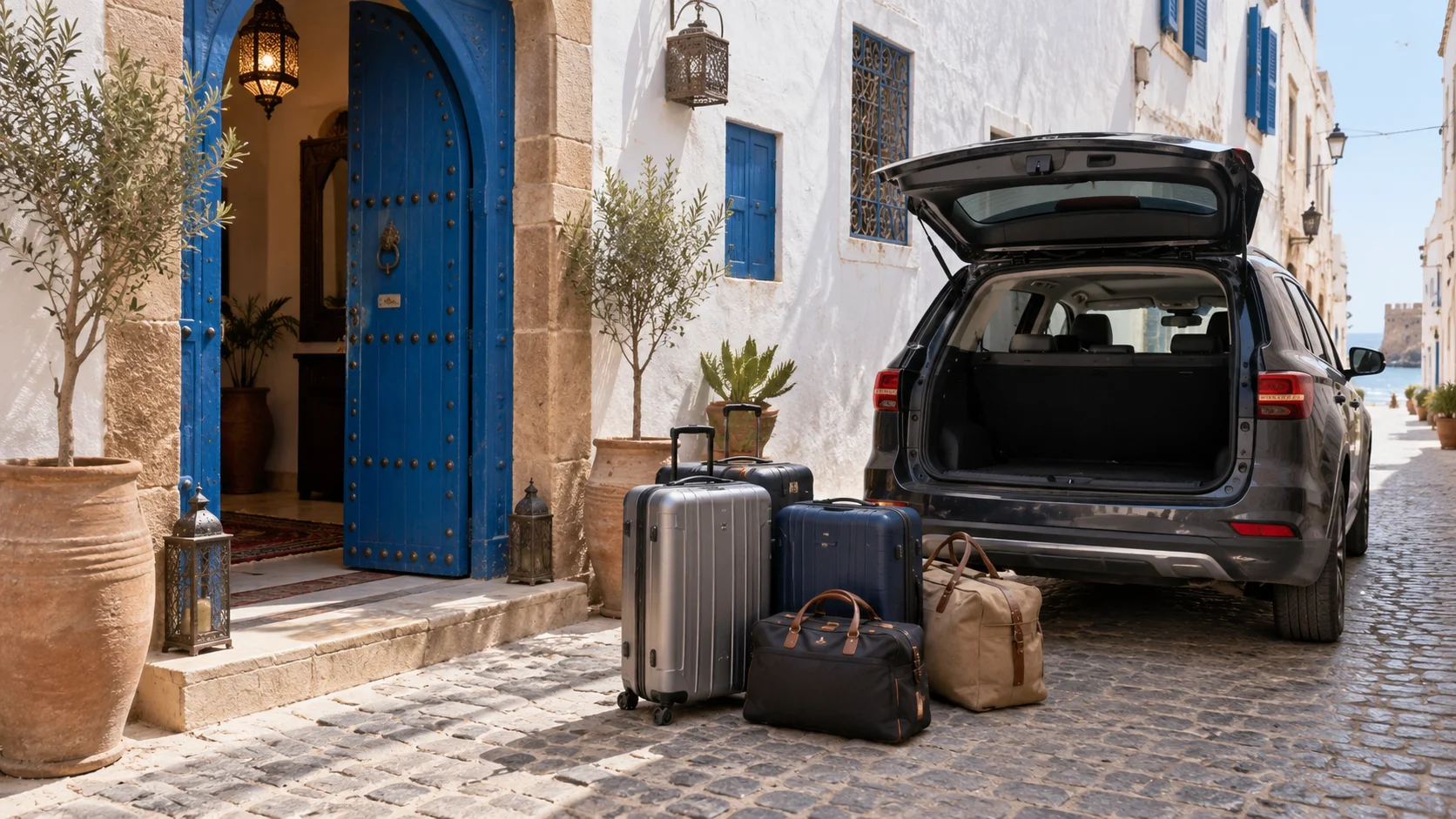 Essaouira riad Mietwagen / Autovermietung pickup