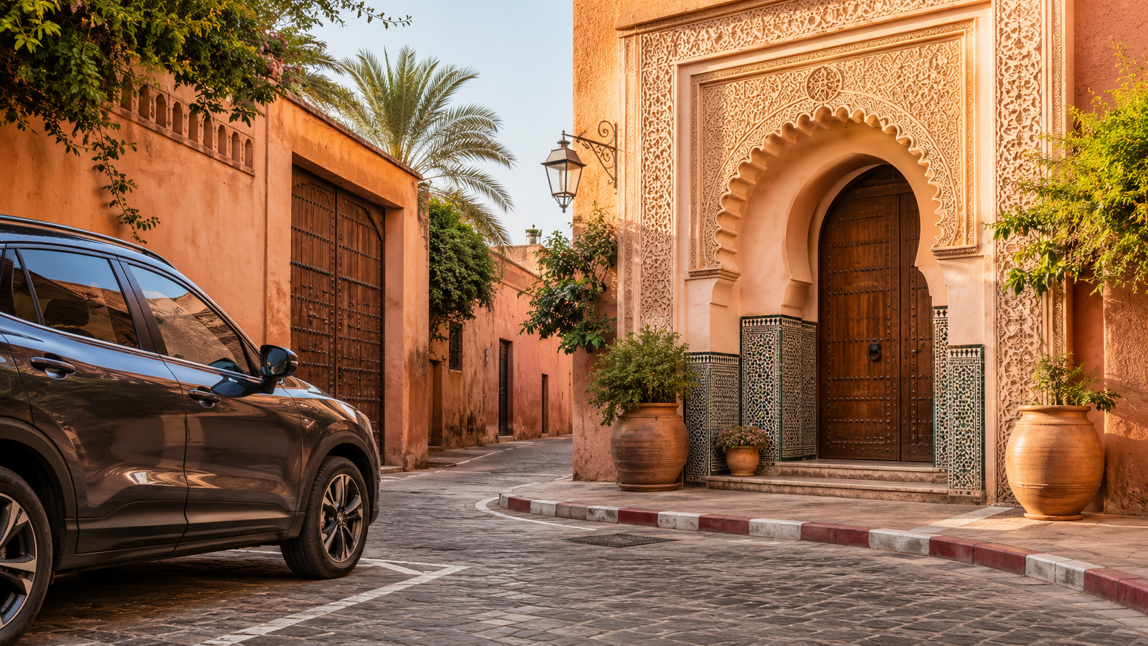 Conseils de stationnement près de la médina et de dépose au riad